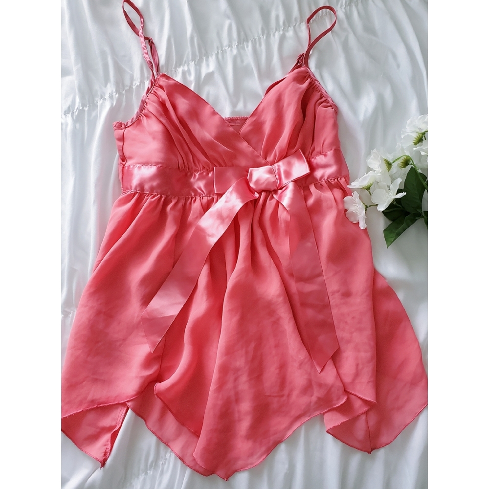 Frederick's of Hollywood Satin Babydoll Chemise